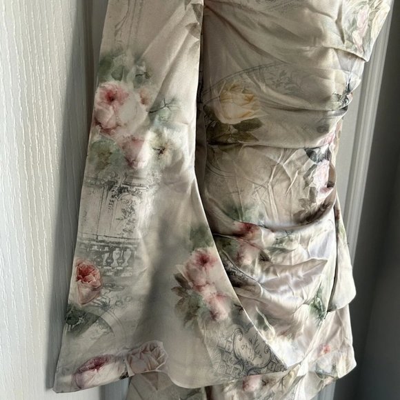 Toira Vintage Floral Draped Corset Dress - Picture 4 of 16